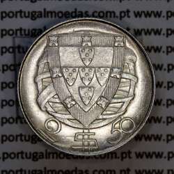 2$50 Escudos 1932 prata, 2 escudos e 50 centavos 1932 em prata da Republica Portuguesa, (Bela), World Coins Portugal KM 580