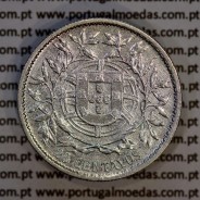 Portugal, silver coin of 20 centavos 1913, $20 centavos 1913 silver of the Portuguese Republic, (VF+), W. Coins Portugal KM562
