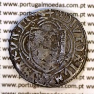 Espadim de D. Afonso V (1438-1481), variante rara, legenda anverso separada por arruelas duplas : +ALFONSVS 8 DEI 8 GRACIE 8 R