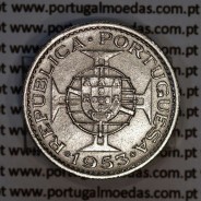 Cape Verde, Copper-Nickel coin of 2 1/2 Escudos 1953, 2$50 Escudos 1953 Copper-Nickel, (VF+/XF), World Coins Cape Verde KM 9