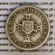 Cabo Verde, 2$50 1953 cuproníquel, dois escudos e cinquenta centavos 1953 cuproníquel, (BC+), World Coins Cape Verde KM 9