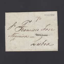 Carta Pré-Filatélica circulada de Coimbra para Lisboa datada de 06-03-1830