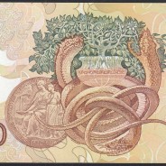 10,000 Escudos Banknote Egas Moniz May 16, 1991, Plate 1, Bank of Portugal, World Paper Money Pick 185c, (Circulated)
