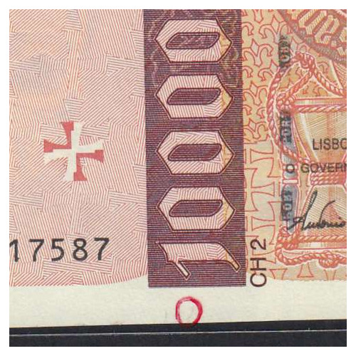 Nota de 10000 Escudos 1998 Infante D.Henrique, 10000$00 12/02/1998 Chapa: 2- Banco de Portugal (Pouco Circulada)