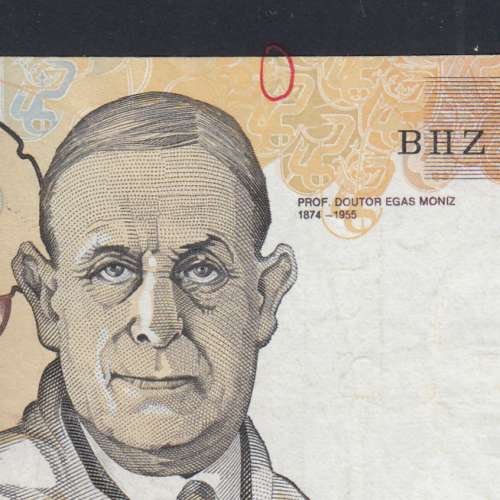 Nota de 10000 Escudos Egas Moniz 16 de Maio 1991, Chapa 1, Banco de Portugal, World Paper Money Pick 185c, (Circulada)