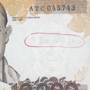 10,000 Escudos Banknote Egas Moniz December 14, 1989, Plate 1, Bank of Portugal, World Paper Money Pick 185b, (Circulated)