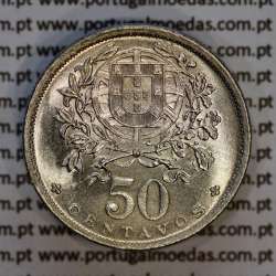 50 Centavos 1930 Alpaca, $50 Centavos 1930 da Republica Portuguesa, (Bela/Soberba), World Coins Portugal KM 577
