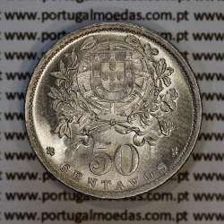 50 Centavos 1930 Alpaca, $50 Centavos 1930 da Republica Portuguesa, (Bela/Soberba), World Coins Portugal KM 577