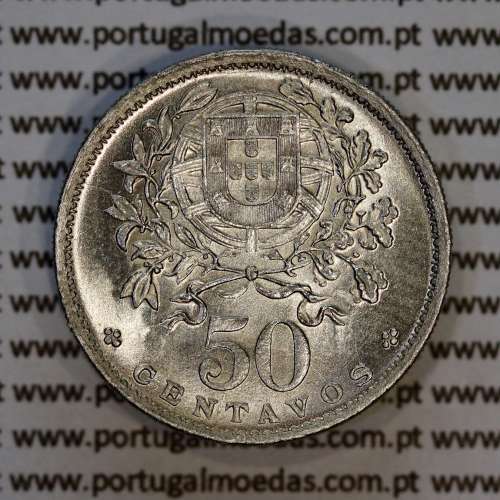 50 Centavos 1930 Alpaca, $50 Centavos 1930 da Republica Portuguesa, (Bela/Soberba), World Coins Portugal KM 577