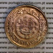 50 Centavos 1926 Bronze-Alumínio, Republica Portuguesa, (Bela/Soberba), World Coins Portugal KM 575
