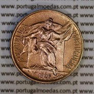 50 Centavos 1926 Bronze-Alumínio, Republica Portuguesa, (Bela/Soberba), World Coins Portugal KM 575