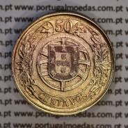 Portugal, coin of 50 Centavos 1926 Aluminium-bronze of Portuguese Republic, (AU), World Coins Portugal KM 575