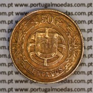 Portugal, coin of 50 Centavos 1926 Aluminium-bronze of Portuguese Republic, (VF+), World Coins Portugal KM 575