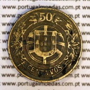 50 Centavos 1926 Bronze-Alumínio, $50 centavos 1926 Alumínio-Bronze Republica Portuguesa, (BC), World Coins Portugal KM 575