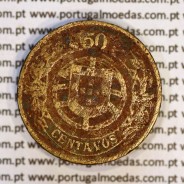 50 Centavos 1926 Bronze-Alumínio, $50 centavos 1926 Alumínio-Bronze Republica Portuguesa, (BC-/REG), World Coins Portugal KM#575