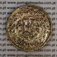 50 Centavos 1926 Bronze-Alumínio, $50 centavos 1926 Alumínio-Bronze Republica Portuguesa, (BC-/REG), World Coins Portugal KM#575