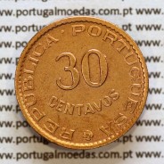 30 centavos 1958 bronze, $30 centavos 1958 Estado da Índia Portuguesa, (Bela-), World Coins India Portuguese KM 31