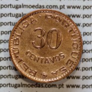 India Portuguese Colony 30 centavos 1959 bronze, $30 centavos 1959 Índia, (VF+), World Coins India Portuguese KM 31
