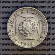 2-1/2 Escudos 1939 silver, Saint Thomas and Príncipe, Former colony portuguese, (F+), World Coins Saint Thomas & Prince KM 5
