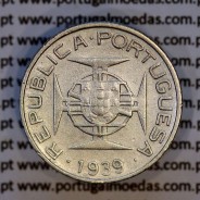 São Tomé e Príncipe 2$50 Escudos 1939 prata, 2-1/2 Escudos Prata 1939, (MBC), World Coins Saint Thomas & Prince Island KM 5