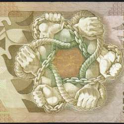 5000 Escudos 1987 Antero de Quental, 12 Fevereiro 1987 Chapa 2, Banco de Portugal, World Paper Money Pick 183 (Circulada)