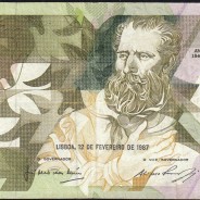 5000 Escudos 1987 Antero de Quental, 12 February 1987 Plate 2, Bank of Portugal, World Paper Money Pick 183 (Circulated)