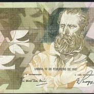 5000 Escudos 1987 Antero de Quental, 12 February 1987 Plate 2, Bank of Portugal, World Paper Money Pick 183 (Circulated)