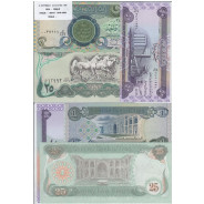 IRAQ - BATCH OF 3 DIFFERENT NOTES - SERIES 1978-2003 (NOT CIRCULATED)