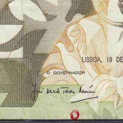 5000 Escudos 1989 Antero de Quental, 19 October 1989 Plate 2A, Bank of Portugal, World Paper Money Pick 184 (Circulated)