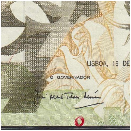5000 Escudos 1989 Antero de Quental, 19 October 1989 Plate 2A, Bank of Portugal, World Paper Money Pick 184 (Circulated)