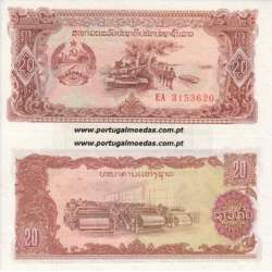 LAOS - NOTA DE 20 KIP 1979 ( NÃO CIRCULADA )