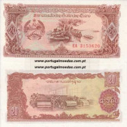 LAOS - NOTA DE 20 KIP 1979 ( NÃO CIRCULADA )