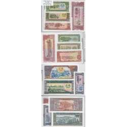 LAOS - LOTE DE 7 NOTAS DIFERENTES - SERIE 1979-1988 ( NÃO CIRCULADAS )