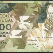5000 Escudos 1989 Antero de Quental, 19 outubro 1989 Chapa 2A, Banco de Portugal, World Paper Money Pick 184 (Circulada)