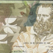5000 Escudos 1989 Antero de Quental, 19 outubro 1989 Chapa 2A, Banco de Portugal, World Paper Money Pick 184 (Circulada)