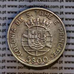 São Tomé e Príncipe, 5$00 Escudos 1948 prata, 5 Escudos Prata 1948, (MBC), World Coins Saint Thomas & Prince Island KM 6