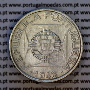 São Tomé e Príncipe, 5$00 Escudos 1948 prata, 5 Escudos Prata 1948, (MBC), World Coins S