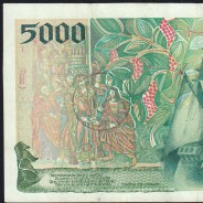 Nota de 5000 Escudos 1995 Vasco da Gama, 5000$00 05/01/1995 Chapa: 3 - Banco de Portugal (Circulada) - Pick 190