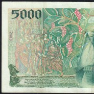 Nota de 5000 Escudos 1995 Vasco da Gama, 5000$00 05/01/1995 Chapa: 3 - Banco de Portugal (Circulada) - Pick 190