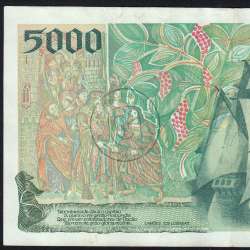 5000 Escudos banknote 1997 Vasco da Gama, 5000$00 20/02/1997 Plate: 3 - Bank of Portugal (Circulated) - Pick 190