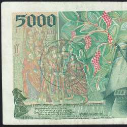 5000 Escudos banknote 1997 Vasco da Gama, 5000$00 11/09/1997 Plate: 3 - Bank of Portugal (Circulated) - Pick 190