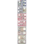 NEPAL - LOTE DE 8 NOTAS DIFERENTES - SERIE 1974-2012 (NÃO CIRCULADAS)