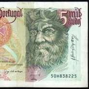 5000 Escudos banknote 1997 Vasco da Gama, 5000$00 11/09/1997 Plate: 3 - Bank of Portugal (Circulated) - Pick 190