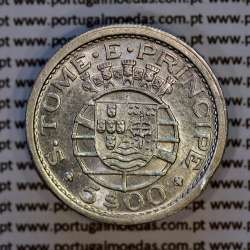 São Tomé e Príncipe 5$00 prata 1951, 5 Escudos Prata 1951, (MBC+), World Coins - Saint Thomas & Prince Island KM 13