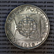10 Escudos 1939 silver, Saint Thomas and Príncipe, Former colony portuguese, (VF+), World Coins Saint Thomas & Prince KM 7 2