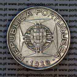 10 Escudos 1939 silver, Saint Thomas and Príncipe, Former colony portuguese, (VF+), World Coins Saint Thomas & Prince KM 7 3