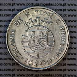 São Tomé e Príncipe, 10$00 Escudos 1939 prata, 10 Escudos Prata 1939, (MBC+), World Coins Saint Thomas & Prince Island KM 7 4