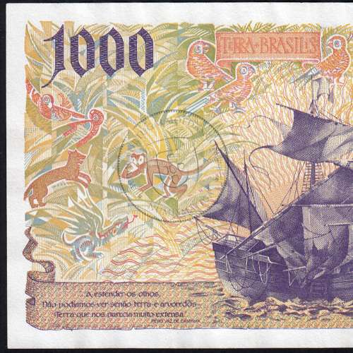 1000 Escudos banknote 2000 Pedro Alvares Cabral, 1000$00 07/11/2000 Plate: 13 - Bank of Portugal (Circulated), Pick 188