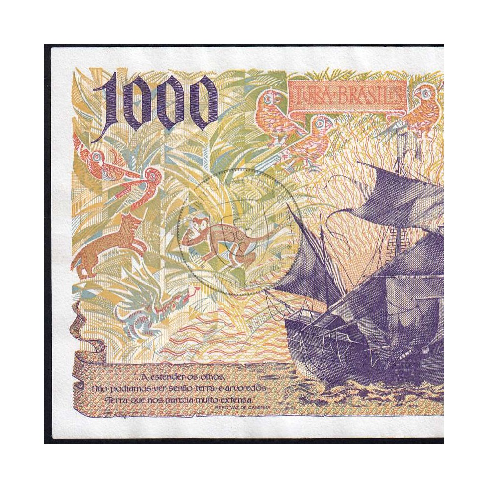Nota de 1000 Escudos 2000 Pedro Alvares Cabral, 1000$00 07/11/2000 Chapa: 13 - Banco de Portugal (Circulada), Pick 188