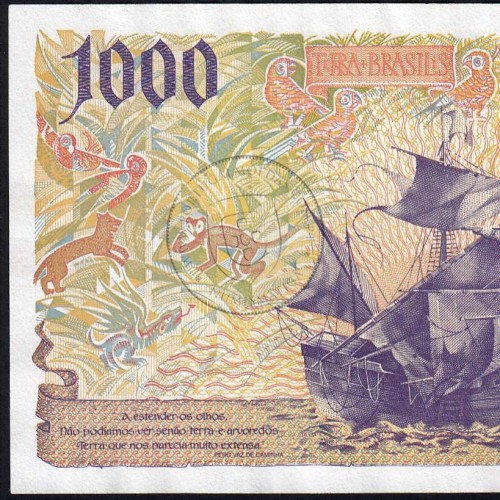 1000 Escudos banknote 2000 Pedro Alvares Cabral, 1000$00 07/11/2000 Plate: 13 - Bank of Portugal (Circulated), Pick 188